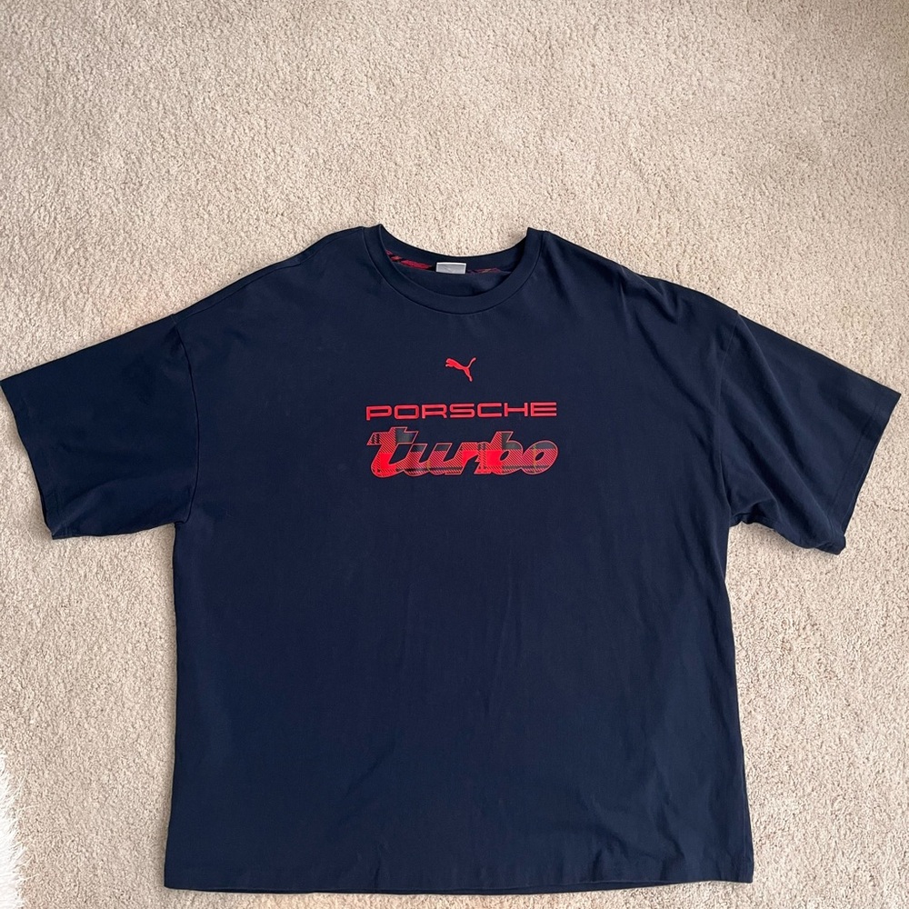 Puma Men's Navy Porsche Turbo Tee